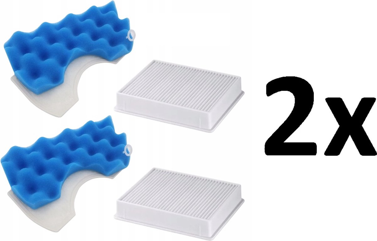 2x filter vervanging voor Samsung stofzuiger SC47J0- SC4320 - SC4325 - SC4325 - SC4330 - SC4335 - SC435T - SC4357 - SC4530 - SC4550 - SC4550 - SC4555 - SC4750 - SC4790 - SC47E1 - SC47F0... en andere. - MODEL: DJ63-00672D + DJ97-01040C