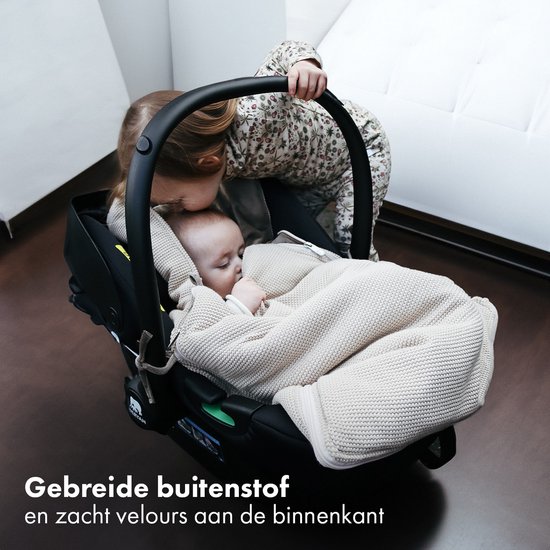 Deryan - Voetenzak voor Autostoel & Kinderwagen - Footmuff Maxi Cosi, Kinderwagen of Autostoel - Nougat van Merkloos — afbeelding 4