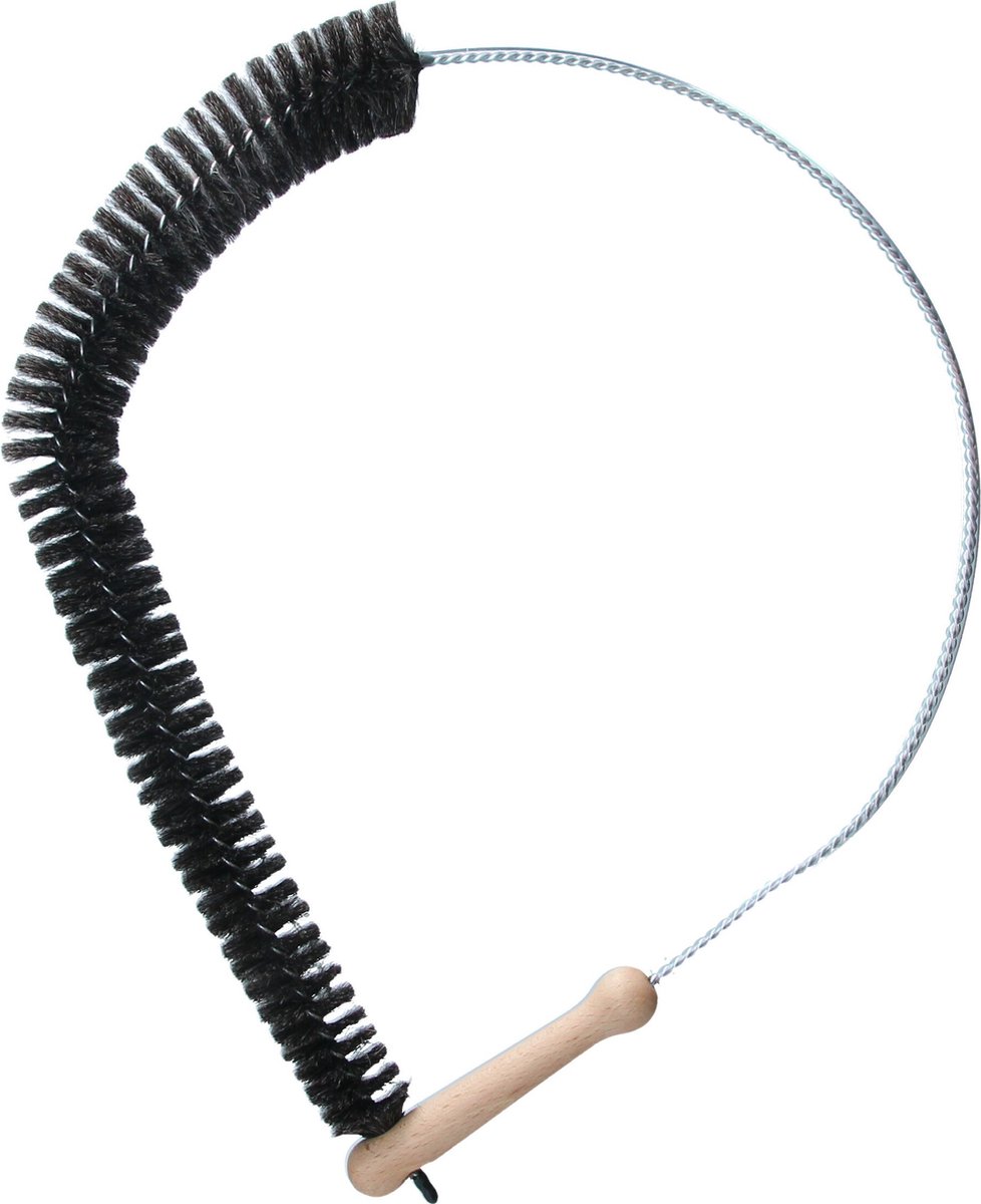 Lange flexibele radiatorborstel - Verwarming schrobborstel Geitenhaar - 115 cm