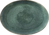 BITZ Schaal ovale 45 x 34 cm Zwart/Groen