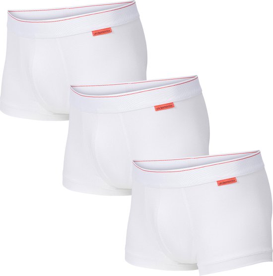 Undiemeister® Boxershort - Boxershort heren - Ondergoed - Onderbroek mannen - Gemaakt van Mellowood - Trunk - Chalk White (wit) - 3 stuk(s) - S