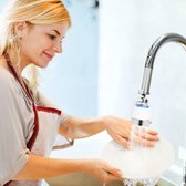 Waterfilter Kraan - Incl 4 Katoenen Filterelementen - Waterkraan Verlening - Opzetstuk - Voor Keuken en Badkamer