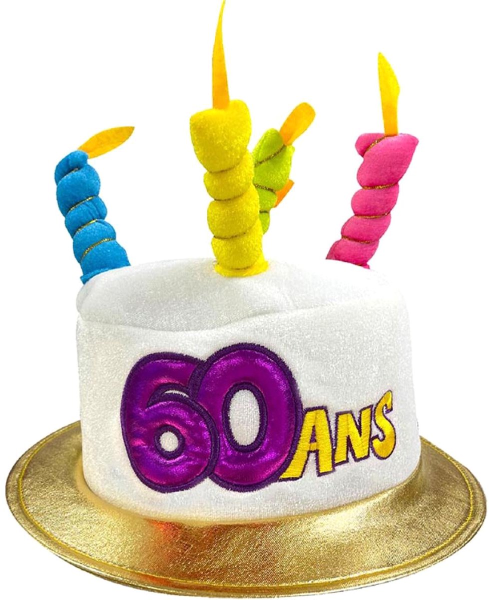 SURPRISEZ VOUS - Verjaardagshoed voor volwassenen leeftijd 60