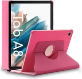 ebestStar - Hoes voor Samsung Galaxy Tab A8 10.5 (2021) SM-X200 X205, Roterende Etui, 360° Draaibare hoesje, Roze