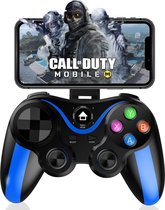 Draadloze controller - MFi Bluetooth mobiele gamegamepad Joystick iOS/Android Geschikt voor: iPhone 15/14/13/Mini/Pro Max/12/11 & Samsung Galaxy, Nokia, OPPO, Google, Direct Play - Blauw