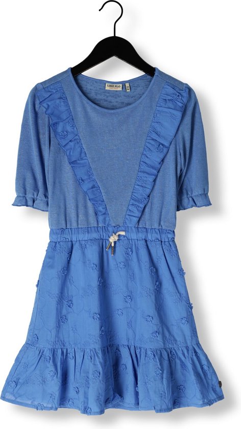 Like Flo F402-5840 Robe Filles - Blue métallisé - Taille 152