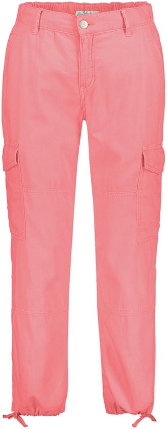 Red Button Broek Conny Cargo Cotton Linen Srb4167 Coral Dames Maat - W38