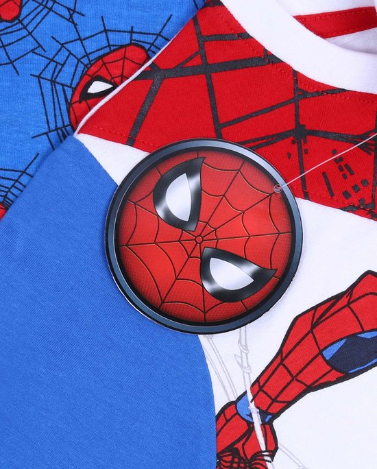 Spiderman pyjama met een gestreept bovenstuk - Vet Cool Shops