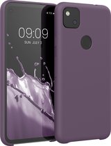 kwmobile telefoonhoesje geschikt voor Google Pixel 4a - Hoesje met siliconen coating - Smartphone case in Bleke iris