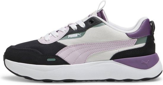 PUMA Runtamed Platform Dames Sneakers - Strong Gray-Grape Mist-PUMA White-Crushed Berry-Eucalyptus - Maat 39 - PUMA