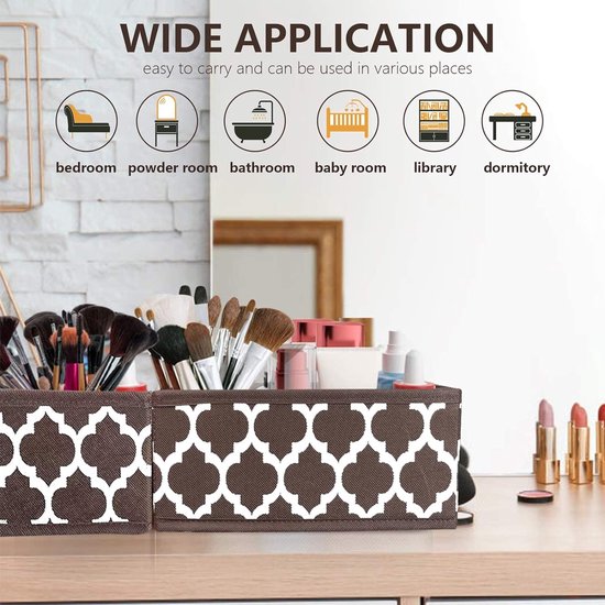 Kinyoda 12 Delige Kledingkast Organizer Set - Opvouwbare Opbergdozen Grijs