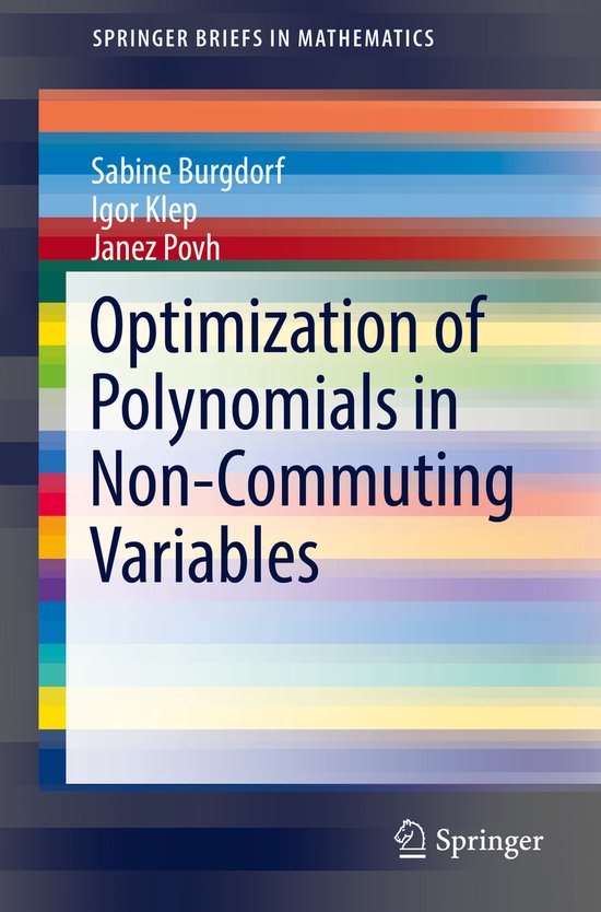 Optimization of Polynomials in Non Commuting Variables - cover