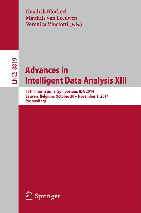 Advances in Intelligent Data Analysis XIII - cover