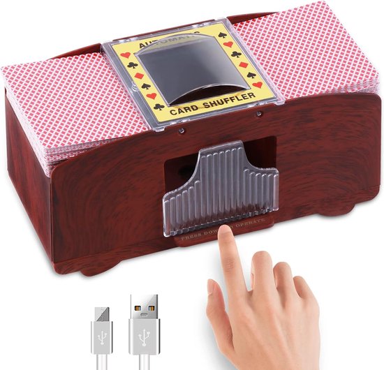 Mélangeur de Cartes à Jouer, Mélangeur de Cartes en Bois Automatique Mélangeur de Cartes Automatique Mélangeur de Cartes de Poker Conçu pour la Perfection Mélangeur de Cartes à Jouer, Mélangeur de Cartes en Bois Automatique Mélangeur de Cartes Automatique Mélangeur de Cartes de Poker Conçu pour la Perfection
