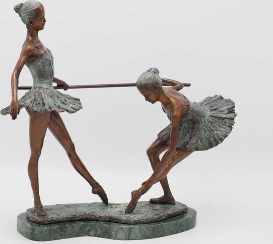 statue en bronze - 2 Ballerines - bronzartes - 31 cm de haut