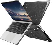 Glitter Case - Geschikt voor MacBook Pro 14 inch Hoes - Glitters - Voor M1, M2, M3 - A2442, A2779, A2992, A2918 - Zwart