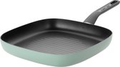 Bol.com LEO Grillpan antikleef Sage - Ø 26x26cm - Groen - PFAS-vrij aanbieding