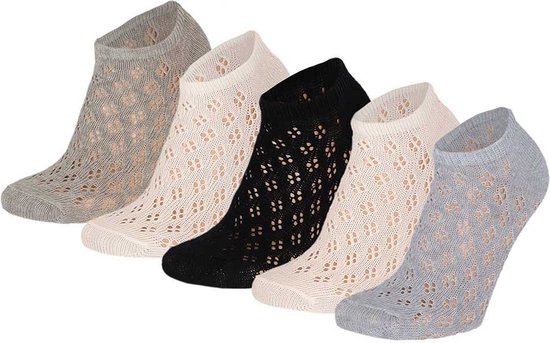 5pack JACQUARD sneakersokken blue 23/26