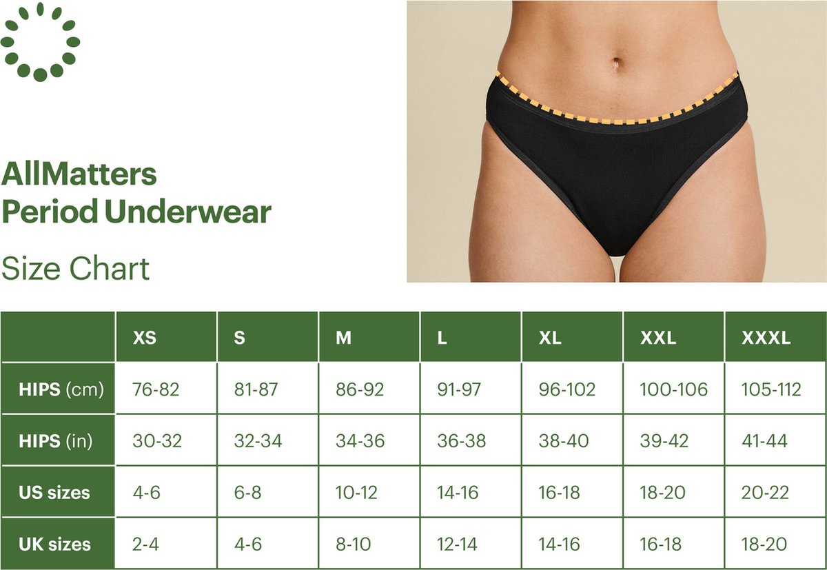 AllMatters - Menstruatie Ondergoed - Periode Ondergoed - XL