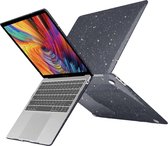 Glitter Case - Geschikt voor MacBook Pro Hoes - Glitters - Voor Pro 13 inch (M1, M2 2017-2022) A1706 t/m A2686 - Zwart