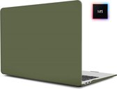 Laptophoes - Geschikt voor MacBook Pro M1 Hoes Case - 13 inch - A2338 (2020) - Creamy Groen