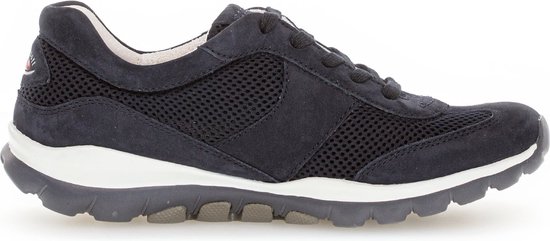 Gabor rollingsoft sensitive 06.966.46 - dames rollende wandelsneaker - blauw - (EU) (UK)