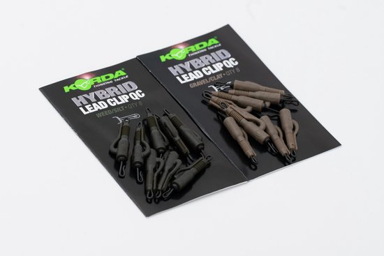 Korda QC Hybrid Lead Clip - Gravel / Clay van Merkloos — afbeelding 2
