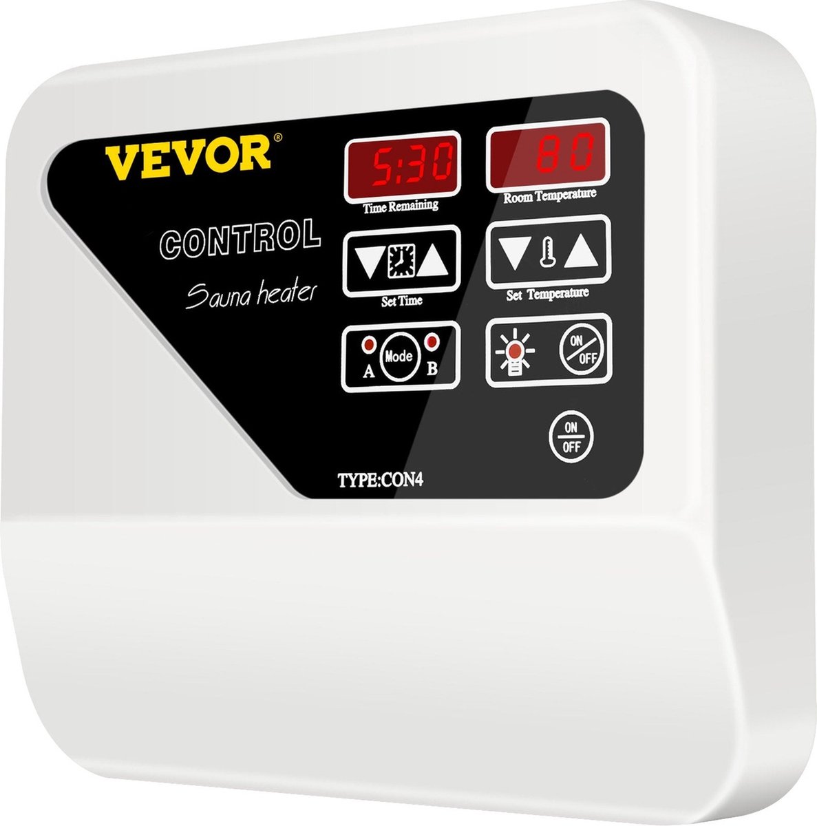 - Externe saunakachelcontroller - 415V - 9000W - Instelbare tijd - Wit