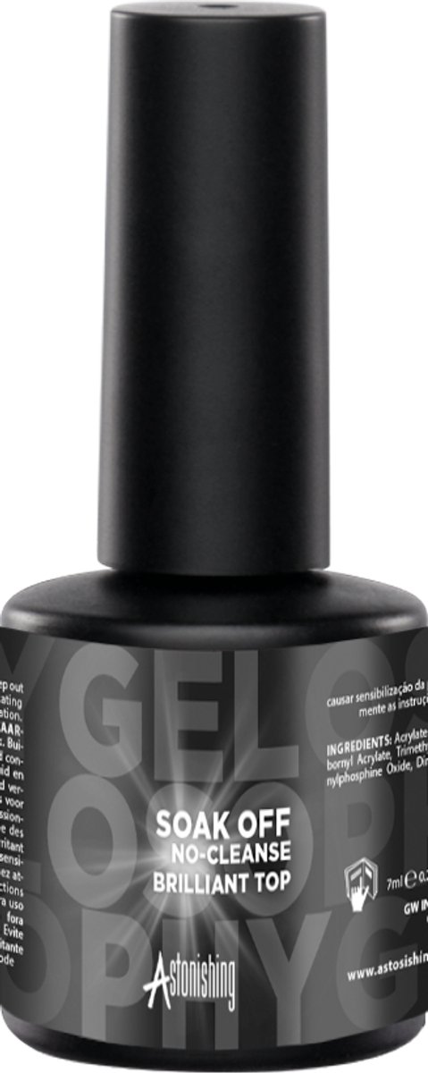 Astonishing Gelosophy Soak Off No-Cleanse Brilliant Top - 7ml