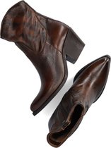 Omoda Tep Enkellaarsjes - Enkelboots met rits - Dames - Bruin - Maat 41