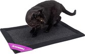 Krabmat voor katten 60 x 40 cm kleur zwart, premium kwaliteit sisal mat, Mastermat krabtapijt voor de nagelverzorging van uw kat