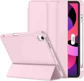 Mobiq - Flexibele Trifold Hoes geschikt voor iPad Air 13 inch (2024) - roze