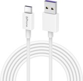 DrPhone ChargeFlow - 5V/2A USB naar Type-C kabel – Datatransmissie En Oplaadkabel – 3 Meter - Wit