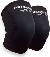 Under Construction Athletics - Knee Sleeves - Knie Sleeves - Powerlifting - Crossfit - Fitness - - 7mm - Compressie - Zwart - Maat - S