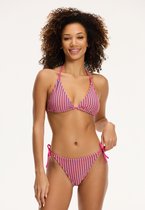 Shiwi Bikini set LIZ TRIANGLE SET STRUCTURE - pink resort stripe - 40