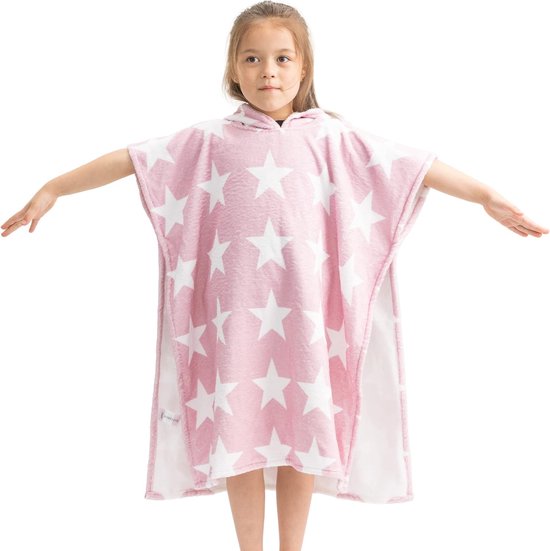 Kinder- en babybadponcho - Ponchohanddoek voor strandzwembad - Surfponcho met capuchon - Badjas voor baby's, jongens en meisjes