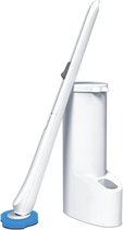 Hygiënische Oplossing: Langhandige Wegwerp Toiletborstelreiniger met Vervangbare Borstelkop - Wc borstel - Toiletborstel - Een Essentiële Toevoeging aan Badkameraccessoires