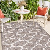 Flycarpets Lora Buitenkleed Voor Binnen & Buiten Vloerkleed - Beige - Barok Design - 80x150 cm