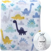 75 cm x 100 cm gezellig pluizig warm fleece baby wieg deken voor jongens kleine kinderen wieg Cot kinderwagen (dinosaurus