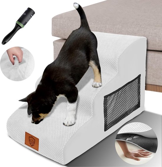 2025 Hondentrap Voor Kleine Honden Hondentrap Voor Hoog Bed En Bank Schuim Met Hoge Dichtheid Zachte 2 Staps Huisdiertrap Voor Puppy Oudere Honden Katten
