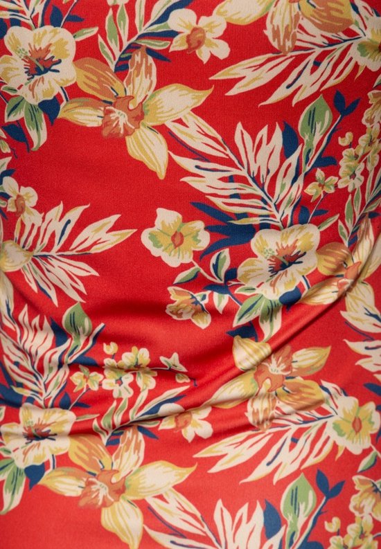 Queen Kerosin - Hawaii Red Mouwloze top - S - Multicolours