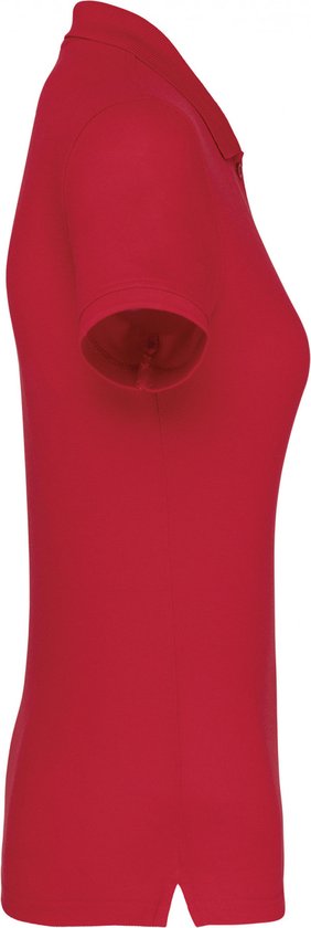 Polo Dames 3XL WK. Designed To Work Kraag met knopen Korte mouw Red 65% Polyester, 35% Katoen