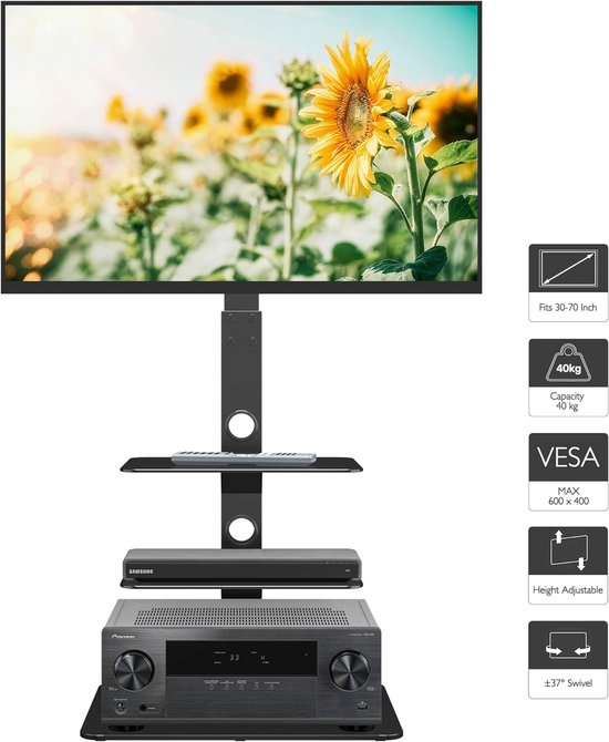 Philips Universele tv-muurbeugel met meerdere posities, past op 23-65 inch LCD/LED-tv's, verstelbaar draaibaar en kantelbaar, VESA-compatibel 75 x 75-400 x 400 mm, max. 35 kg, eenvoudige installatie Philips Universele tv-muurbeugel met meerdere posities, past op 23-65 inch LCD/LED-tv's, verstelbaar draaibaar en kantelbaar, VESA-compatibel 75 x 75-400 x 400 mm, max. 35 kg, eenvoudige installatie