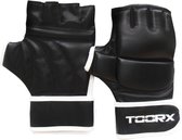 Toorx Fitness MMA Handschoenen - Cougar - Kunstleer - Zwart - Wit - Maat: L/XL