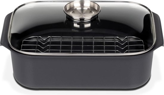 Wok 28 cm, mit Deckel, Aluguss, Backofen & Induktion geeignet