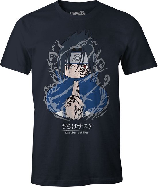 Naruto - Sasuke Black T-Shirt - XL