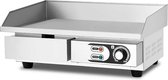 HCB® - Professionele Horeca Bakplaat - 230V - RVS / INOX - Electrisch Grill apparaat - 55x43x25 cm (BxDxH) - 23 kg