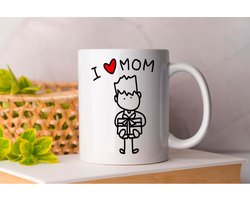 Mok I Love Mom - ILoveYouMom - MomLove - BestMomEver - MomLife - IkHouVanJeMam - Moederliefde - BesteMoederOoit - MamaWaardering