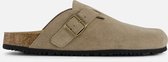 Outfielder Instappers taupe Suede - Maat 40