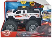 Dickie Toys Ford Raptor - Wheelie - 25,5 cm -Licht & Geluid - Speelgoedvoertuig